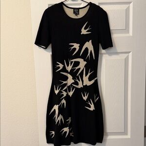 McQ Alexander McQueen Swallow wool dress